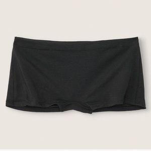 VS PINK Cotton Shortie Boyshort - Black
